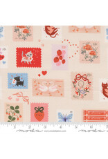 PD's Lizzy House Collection Funny Valentine, Stamps in Champagne, Dinner Napkin