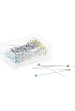 Dritz ON ORDER-Crystal Glass Head Pins, 1-7/8", 100ct.