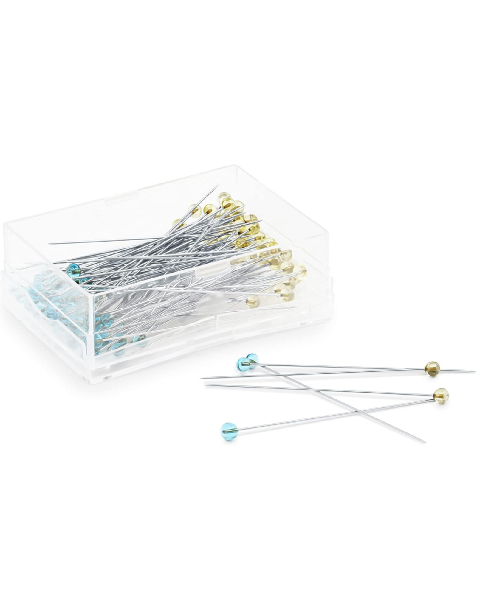 Dritz Crystal Glass Head Pins, 1-7/8", 100ct.