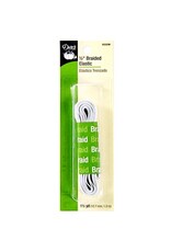 Dritz Braided  Elastic - 1/2”  inch wide, 1.5 yd package