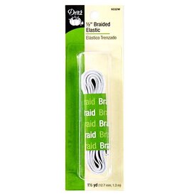 Dritz Braided  Elastic - 1/2”  inch wide, 1.5 yd package