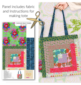 Anna Maria Yesterday, Tote Panel No.1 in Multi, 23” x 42”