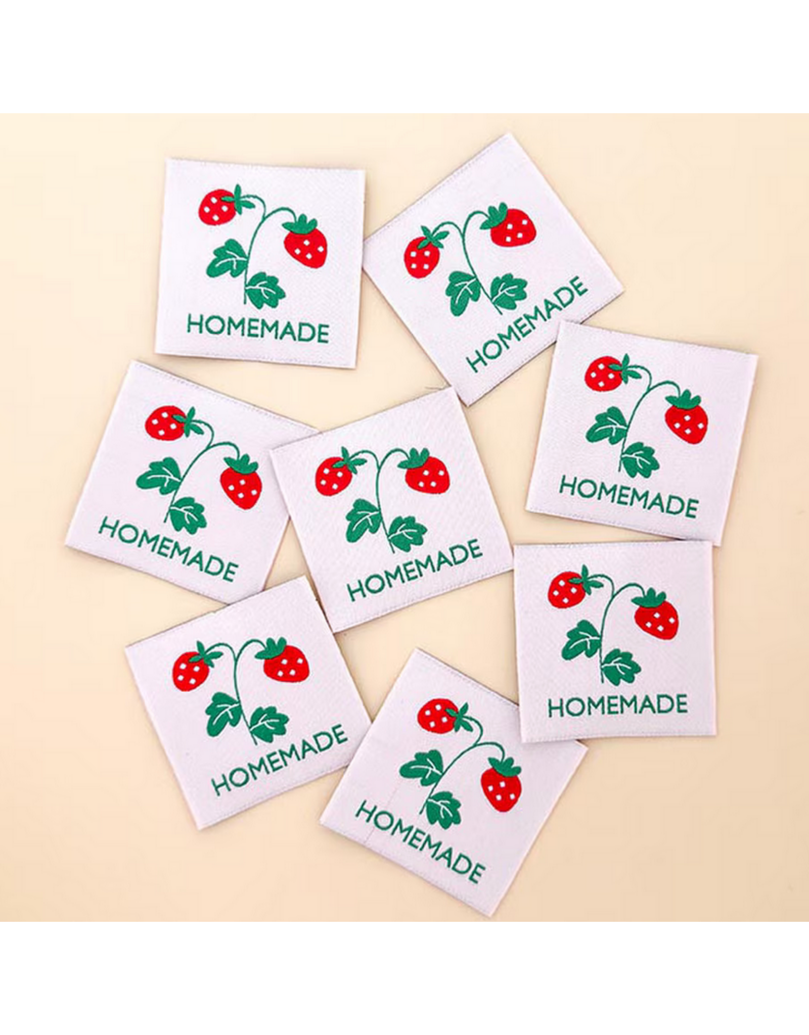 Minki Kim Pink Homemade - Woven Label Tags, Set of 8