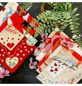 PD's Lizzy House Collection Funny Valentine, Set of 9 Cocktail Napkins