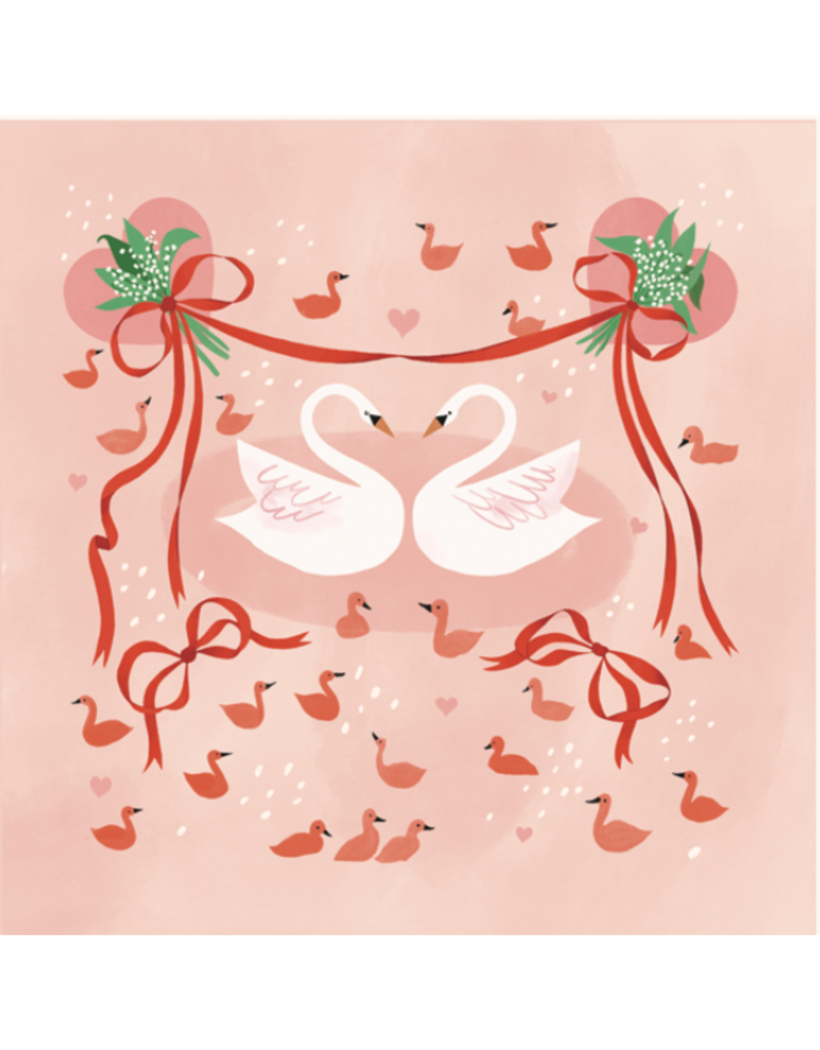 PD's Lizzy House Collection Funny Valentine, Set of 9 Cocktail Napkins