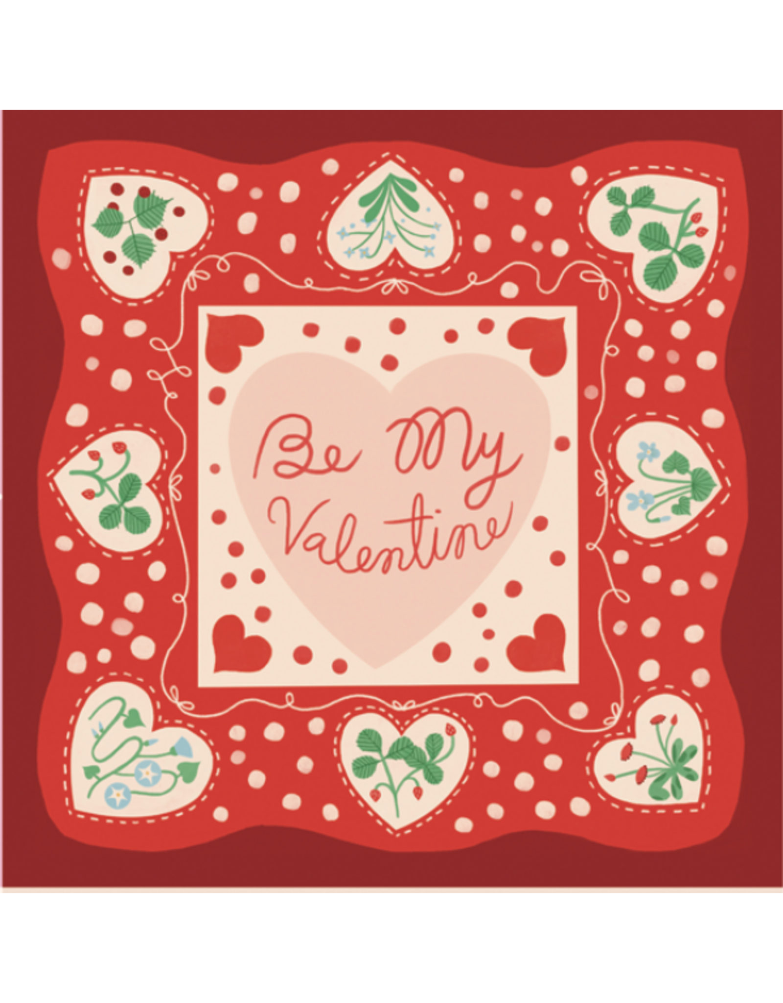 PD's Lizzy House Collection Funny Valentine, Set of 9 Cocktail Napkins