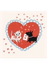 PD's Lizzy House Collection Funny Valentine, Set of 9 Cocktail Napkins