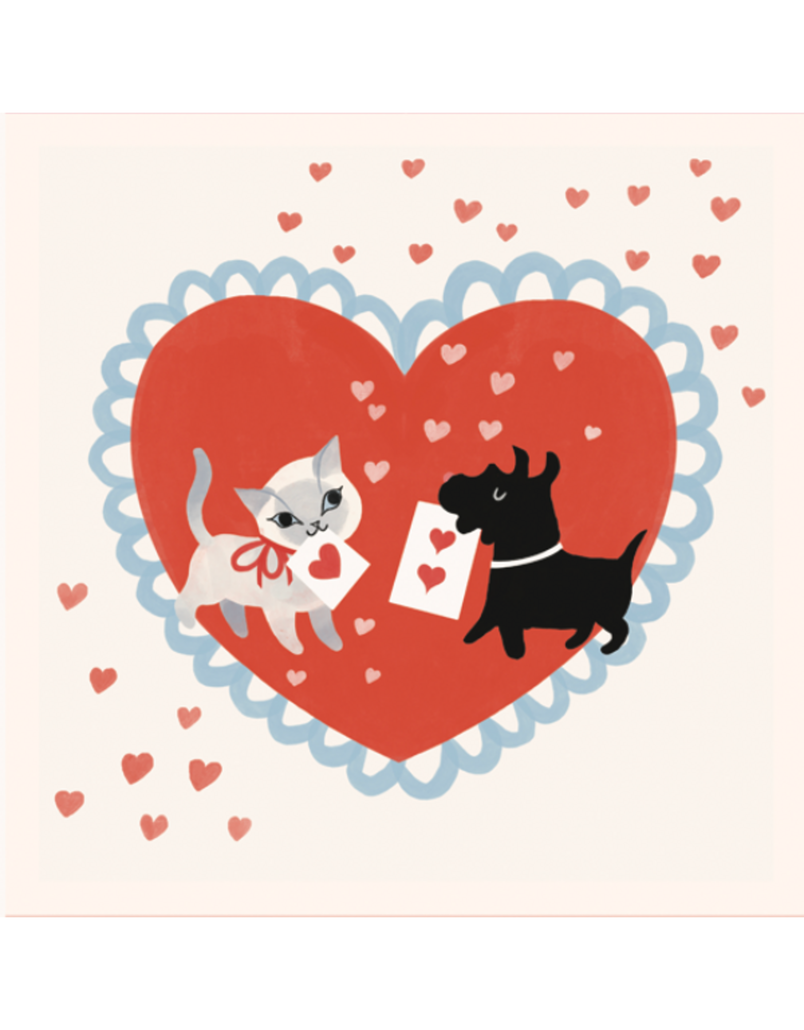 PD's Lizzy House Collection Funny Valentine, Set of 9 Cocktail Napkins