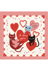PD's Lizzy House Collection Funny Valentine, Set of 9 Cocktail Napkins