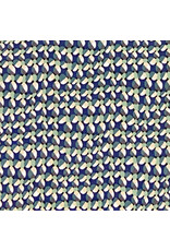 Hokkoh, Japan Cotton Lawn, Abstracts, Geometric in Blue Green, Fabric Half-Yards