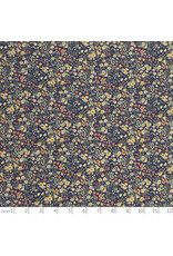 Hokkoh, Japan Cotton Lawn, Florals, Small Cheerful Floral in Navy, Fabric Half-Yards