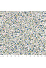 PD's Sevenberry Collection Cheerful,  Rose Floral in Blue , Dinner Napkin