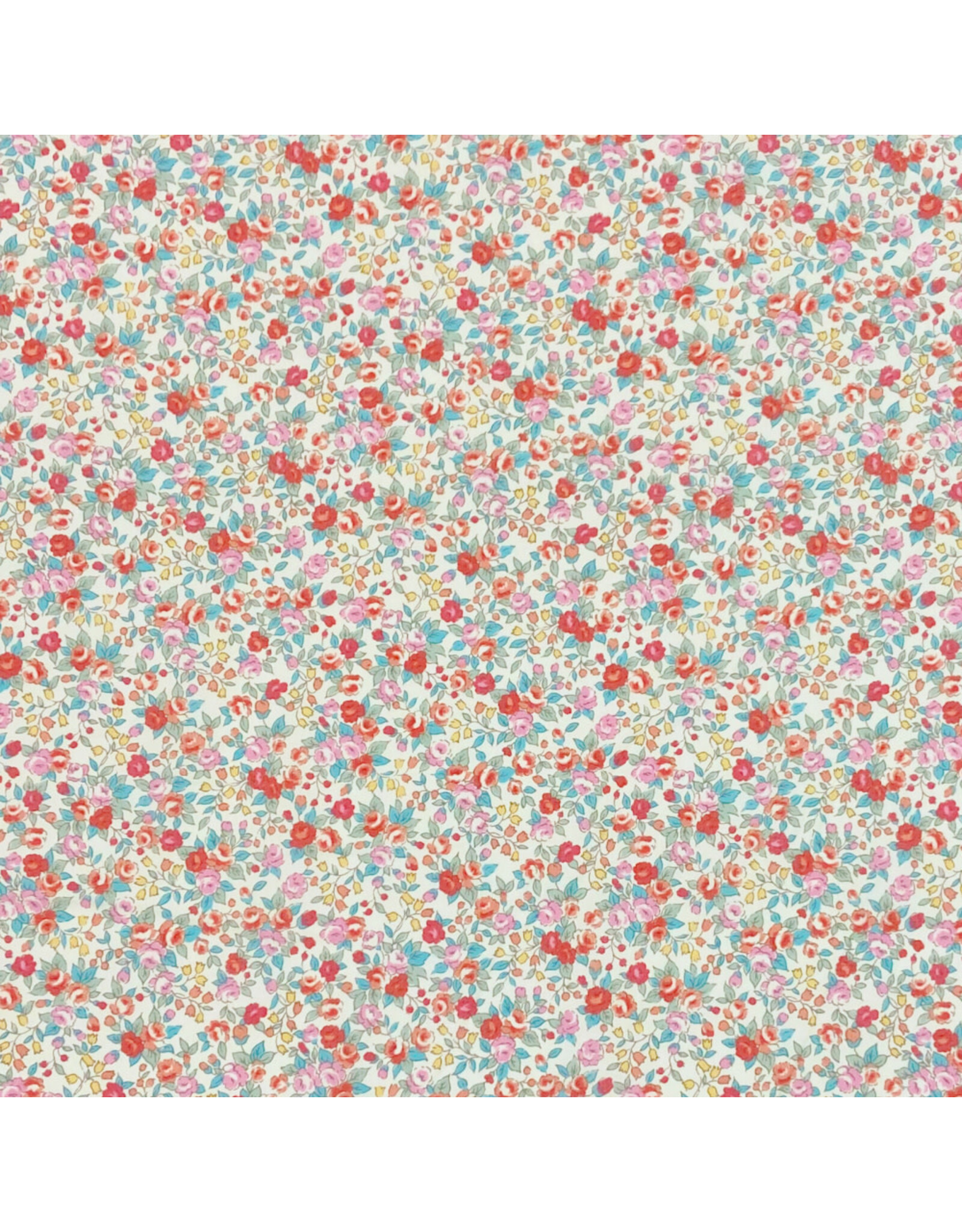 Sevenberry Cheerful, Rose Floral in Pink, Fabric Half-Yards