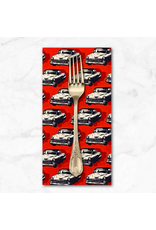 PD's Sevenberry Collection Japan Novelty,  Classic Cars in Redbase , Dinner Napkin