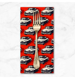 PD's Sevenberry Collection Japan Novelty,  Classic Cars in Redbase , Dinner Napkin