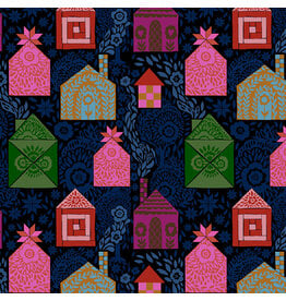 Anna Maria Allegory, Storybook in Dark, Fabric Half-Yards