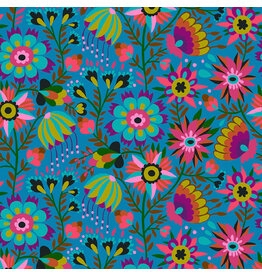 Anna Maria Allegory, Charmed in Azul, Fabric Half-Yards