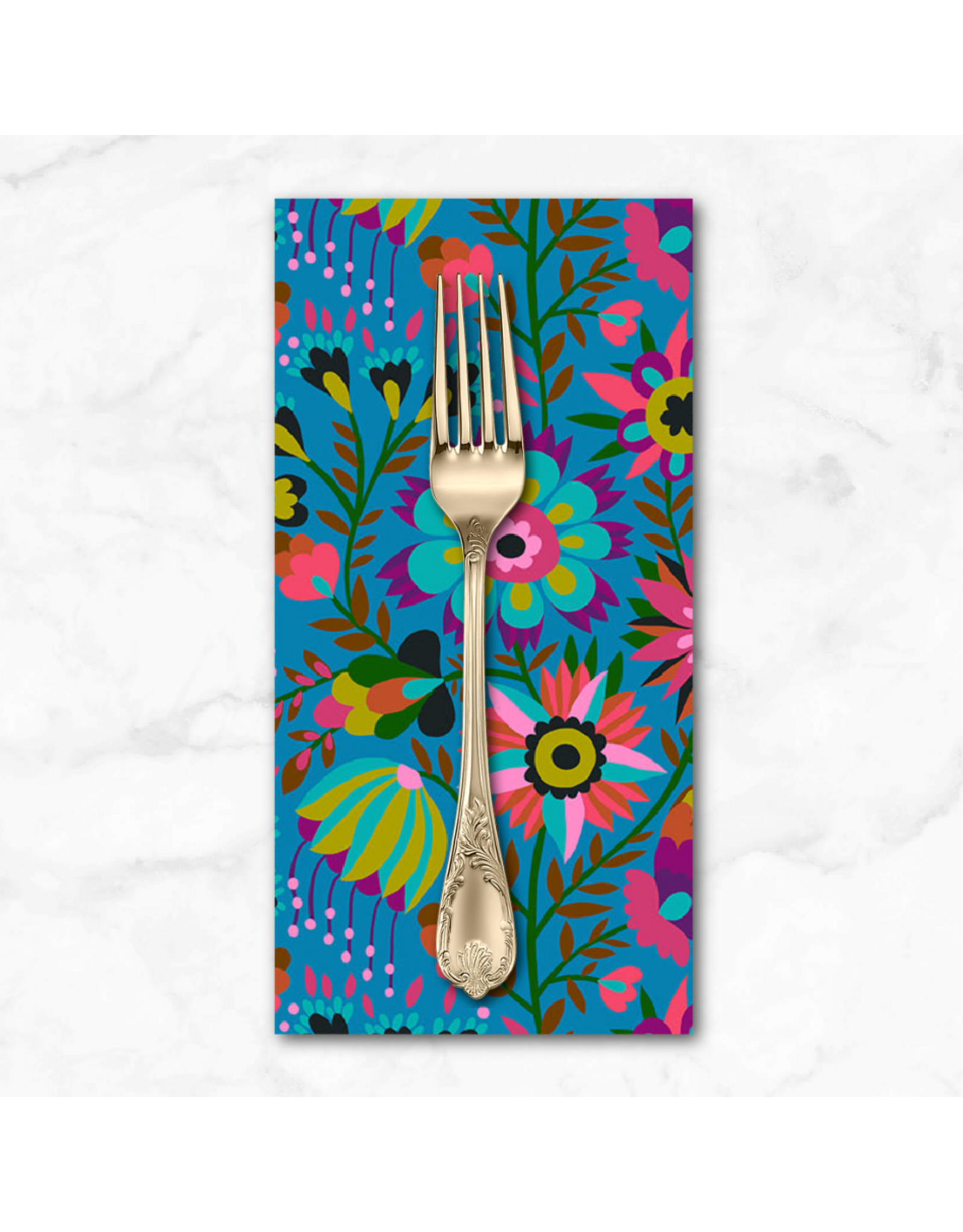 PD's Anna Maria Collection Allegory, Charmed in Azul, Dinner Napkin