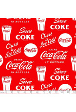 PD's Northcott Collection Coca-Cola, Ice Cold in Red, Dinner Napkin
