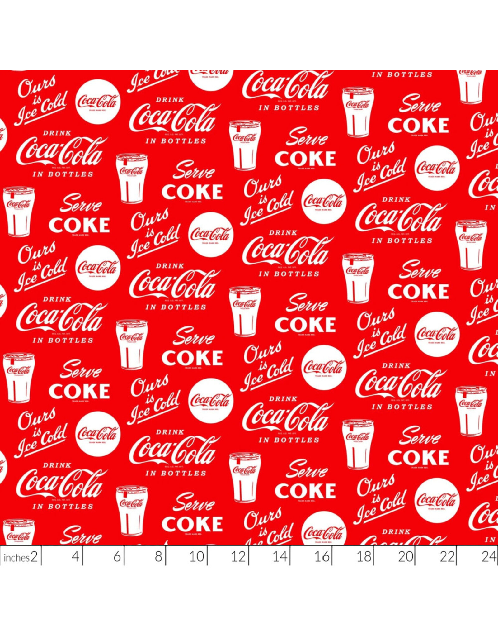 PD's Northcott Collection Coca-Cola, Ice Cold in Red, Dinner Napkin