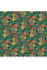 PD's Paintbrush Studio Collection Timeless Tattoos, Flower Tattoos in Green, Dinner Napkin