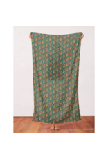 Paintbrush Studio Timeless Tattoos, Flower Tattoos in Green, Fabric Half-Yards