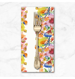 PD's Carolyn Gavin Collection Pompadours in Pink, Anemones in Mint, Dinner Napkin