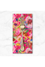 PD's Carolyn Gavin Collection Pompadours in Pink, Anemones On Pink in Pink, Dinner Napkin