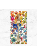 PD's Carolyn Gavin Collection Pompadours in Pink, Color Riot in Rainbow, Dinner Napkin