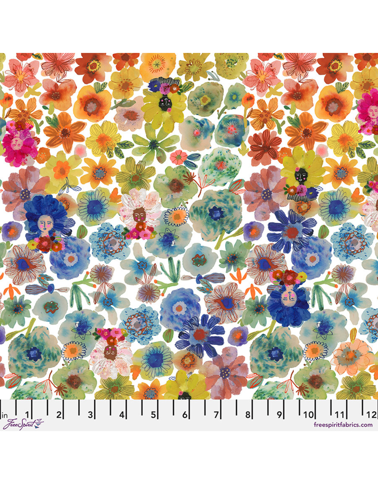 PD's Carolyn Gavin Collection Pompadours in Pink, Color Riot in Rainbow, Dinner Napkin