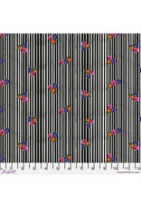 PD's Carolyn Gavin Collection Pompadours in Pink, Daisy Stripe in Black, Dinner Napkin