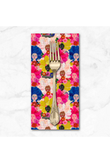 PD's Carolyn Gavin Collection Pompadours in Pink, Mini Pompadours in Multi, Dinner Napkin