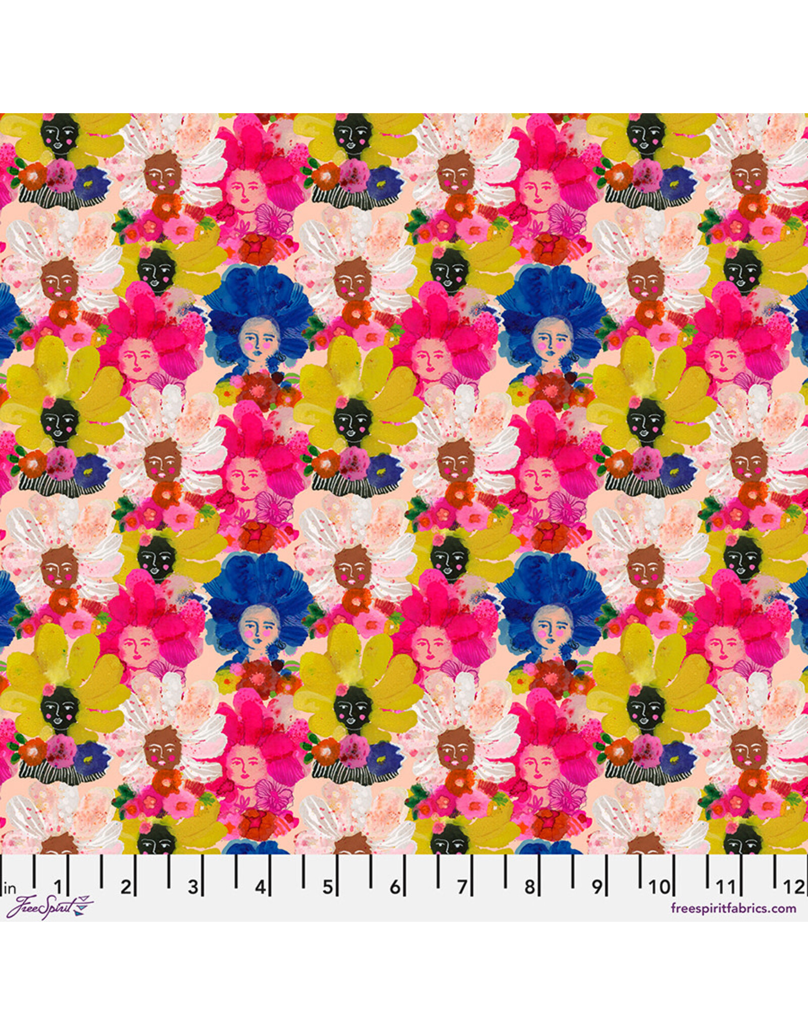 PD's Carolyn Gavin Collection Pompadours in Pink, Mini Pompadours in Multi, Dinner Napkin