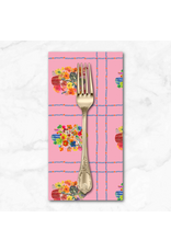 PD's Carolyn Gavin Collection Pompadours in Pink, Summer Bouquet in Pink, Dinner Napkin