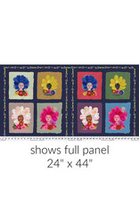 Carolyn Gavin Pompadours in Pink, Pompadours, Fabric Panel 24" x 44"