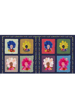 Carolyn Gavin Pompadours in Pink, Pompadours, Fabric Panel 24" x 44"