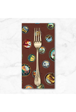 PD's Riley Blake Collection National Parks, Emblems in Brown, Dinner Napkin
