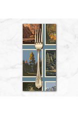 PD's Riley Blake Collection National Parks, Postcards in Blue, Dinner Napkin