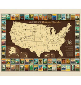Riley Blake Fabrics ON RE-ORDER-National Parks, National Parks Poster 36" x 43"  Fabric Panel