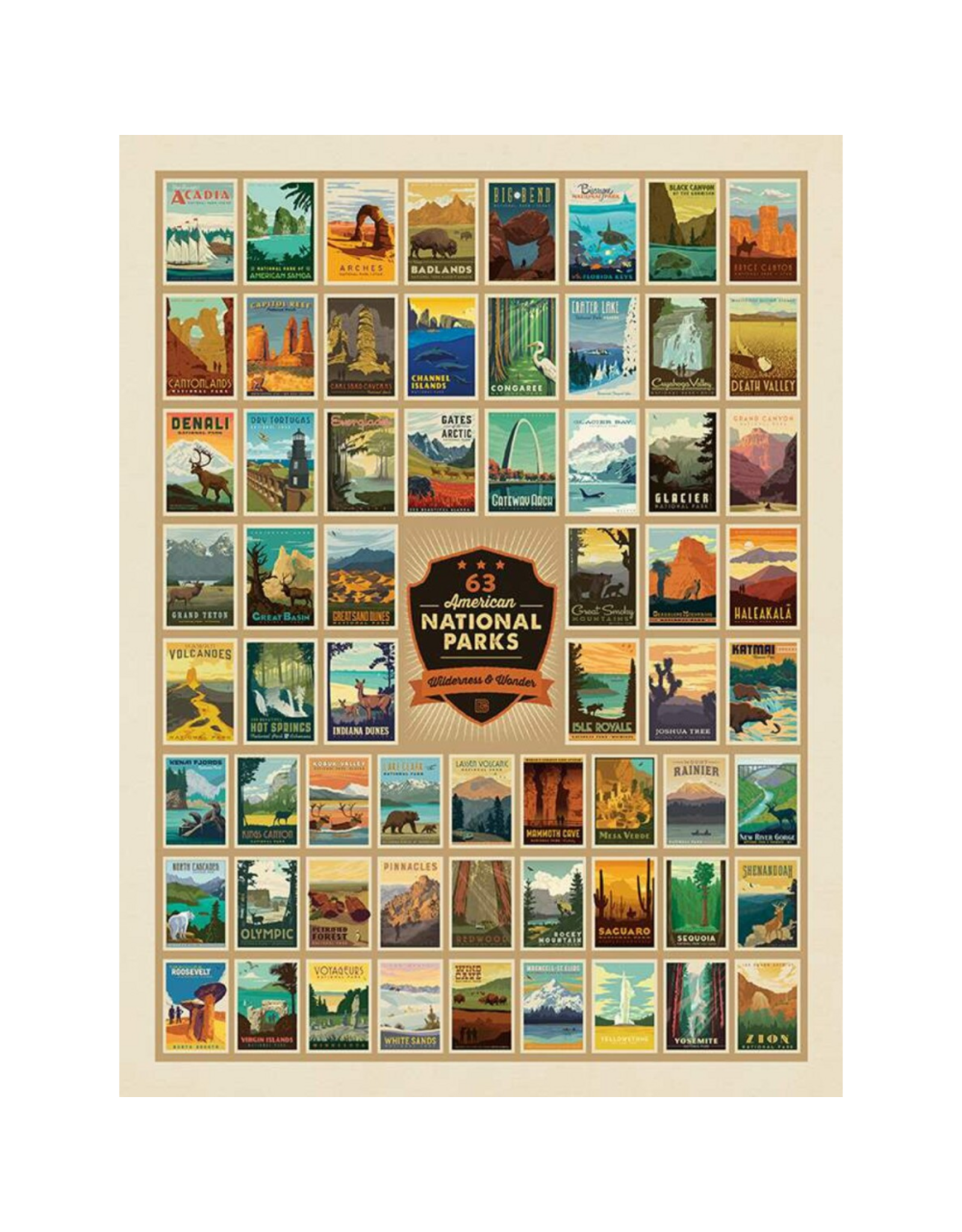 Riley Blake Fabrics National Parks, Wilderness Wonders 54" x 72"  Fabric Panel