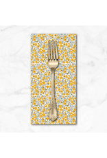 PD's Figo Collection Pocket Posies, Floral Dapple in Gold, Dinner Napkin