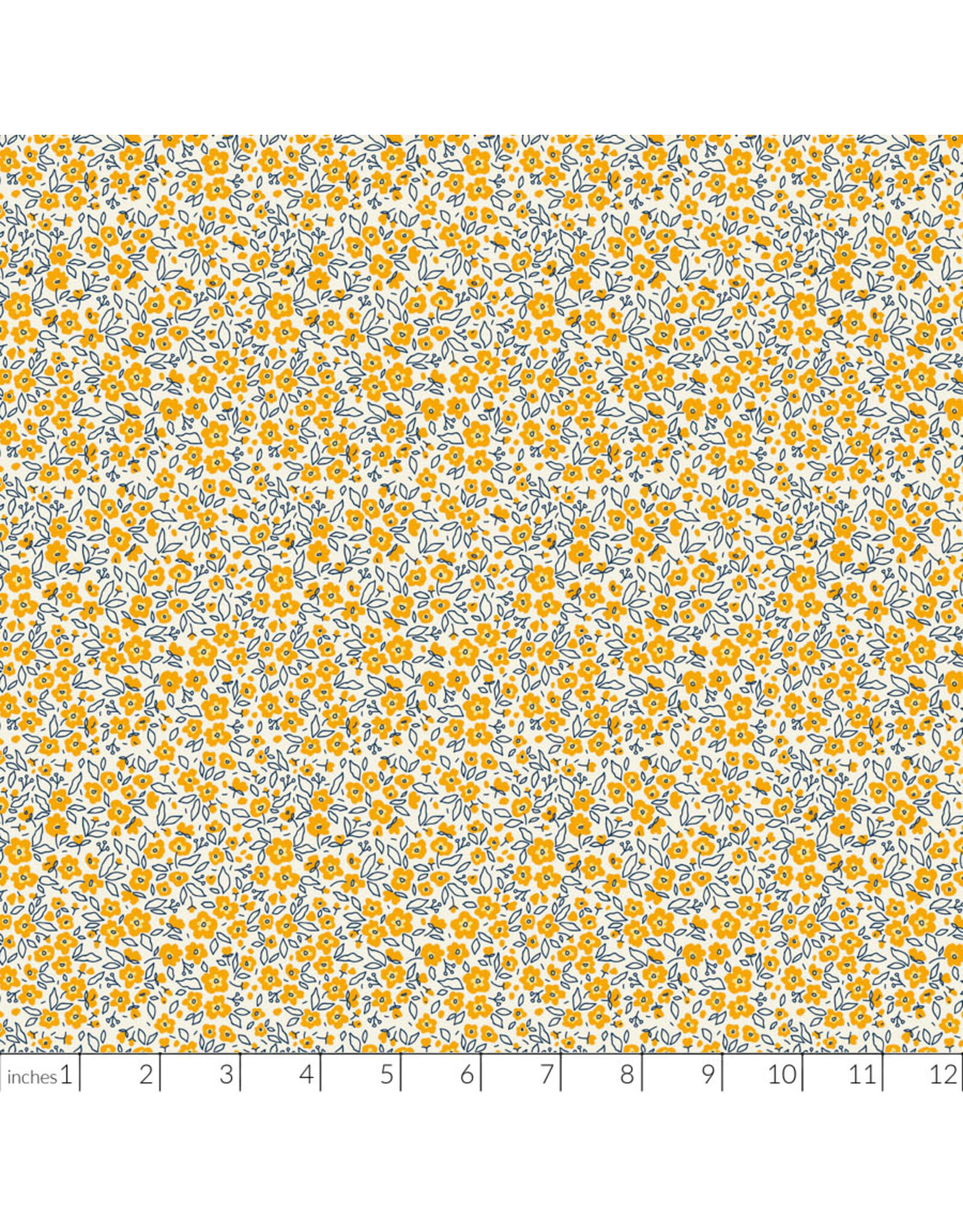 PD's Figo Collection Pocket Posies, Floral Dapple in Gold, Dinner Napkin