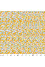 Figo Pocket Posies, Floral Dapple in Gold, Fabric Half-Yards