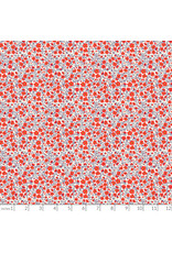 PD's Figo Collection Pocket Posies, Floral Dapple in Red, Dinner Napkin