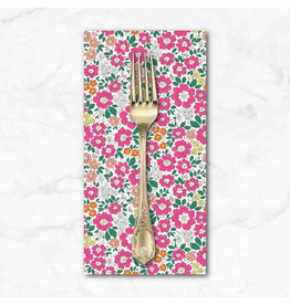 PD's Figo Collection Pocket Posies, Meadow in Pink, Dinner Napkin