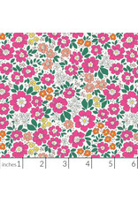 Figo Pocket Posies, Meadow in Pink, Fabric Half-Yards