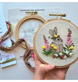 Jessica Long Embroidery Berry Patch Bunny, Embroidery Kit