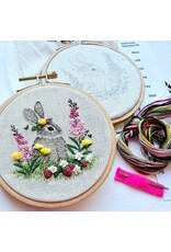 Jessica Long Embroidery Berry Patch Bunny, Embroidery Kit