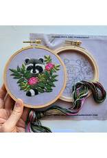 Jessica Long Embroidery Raccoon, Embroidery Kit