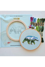Jessica Long Embroidery Mountain Bear, Embroidery Kit